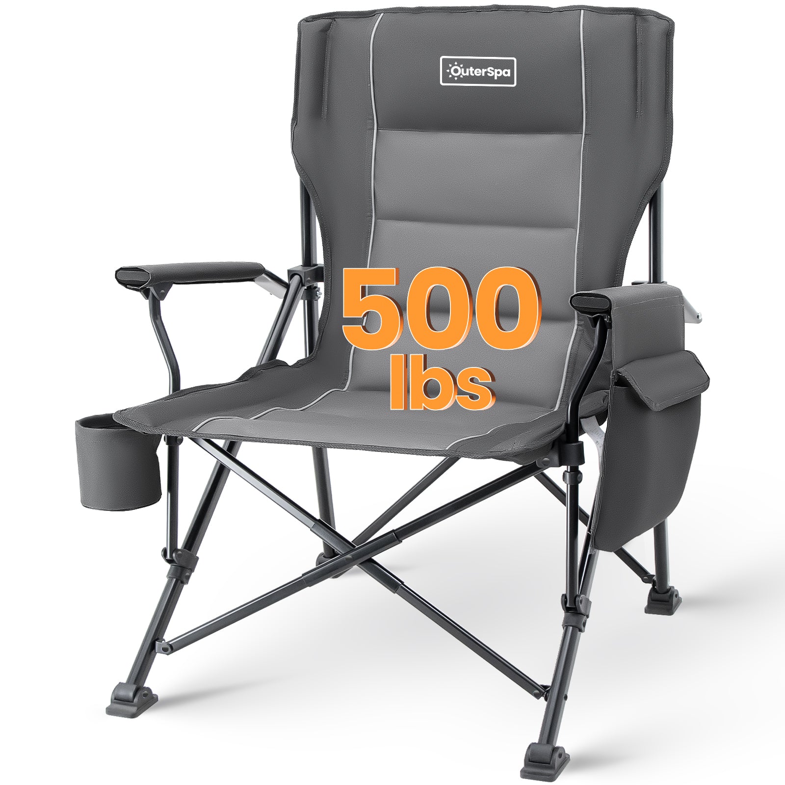 OuterSpa Oversized Foldable Chairs, Support up to 500LBS
