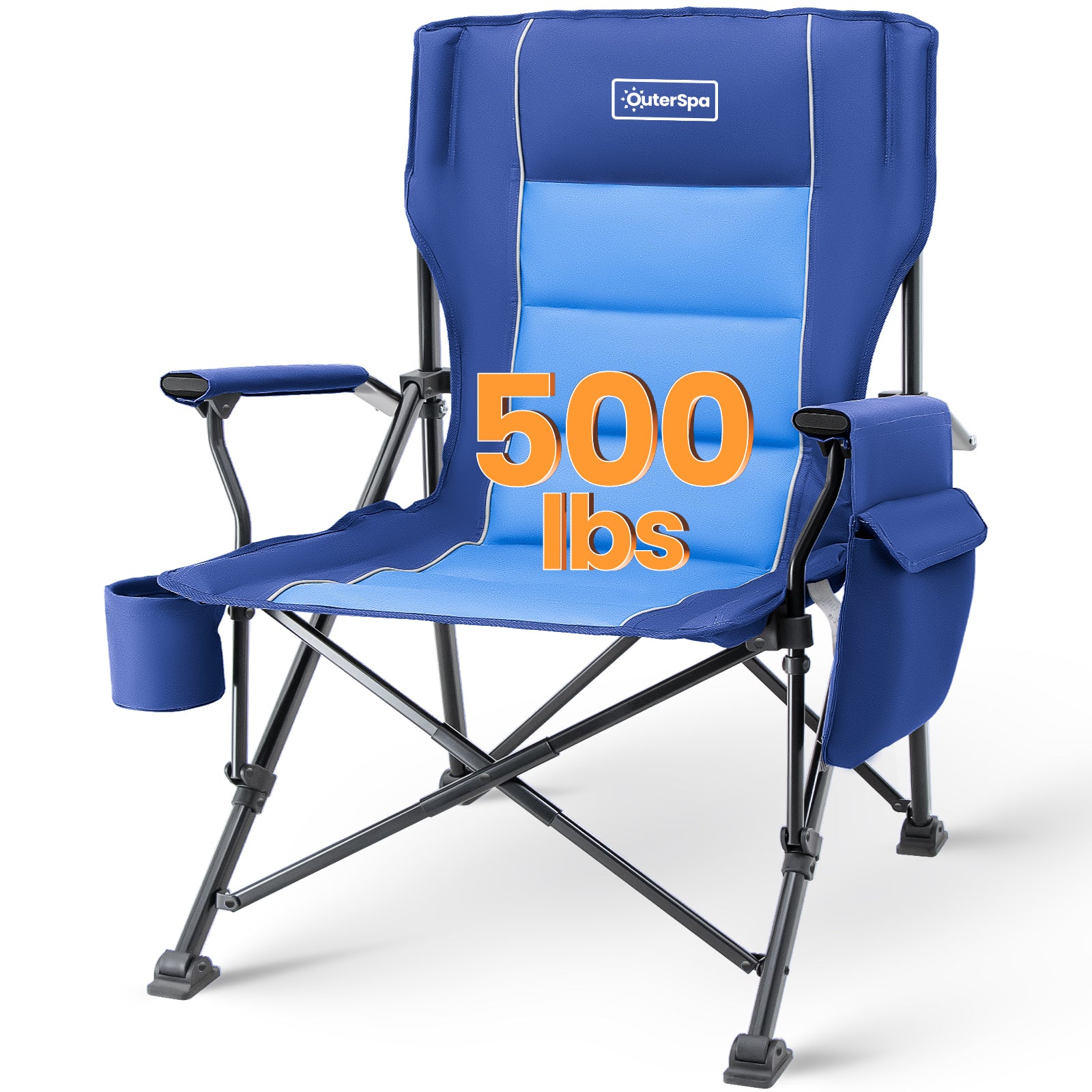 OuterSpa Oversized Foldable Chairs, Support up to 500LBS