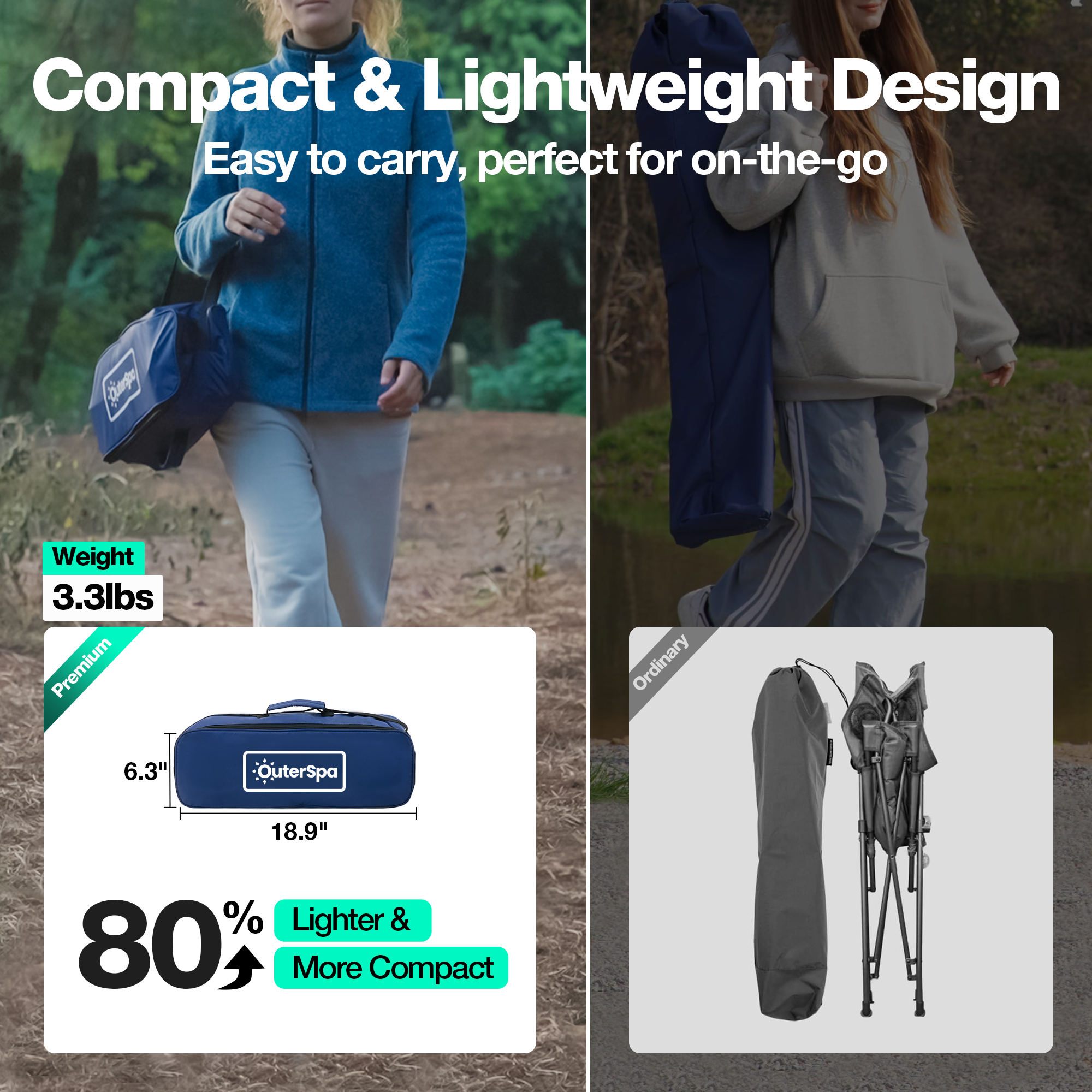 OuterSpa Ultralight Lounge Camping Chair