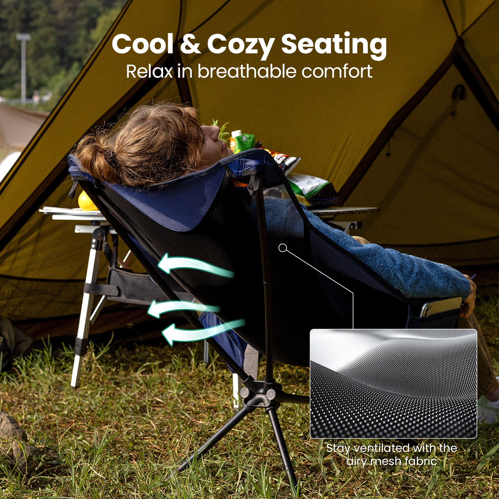 OuterSpa Ultralight Lounge Camping Chair