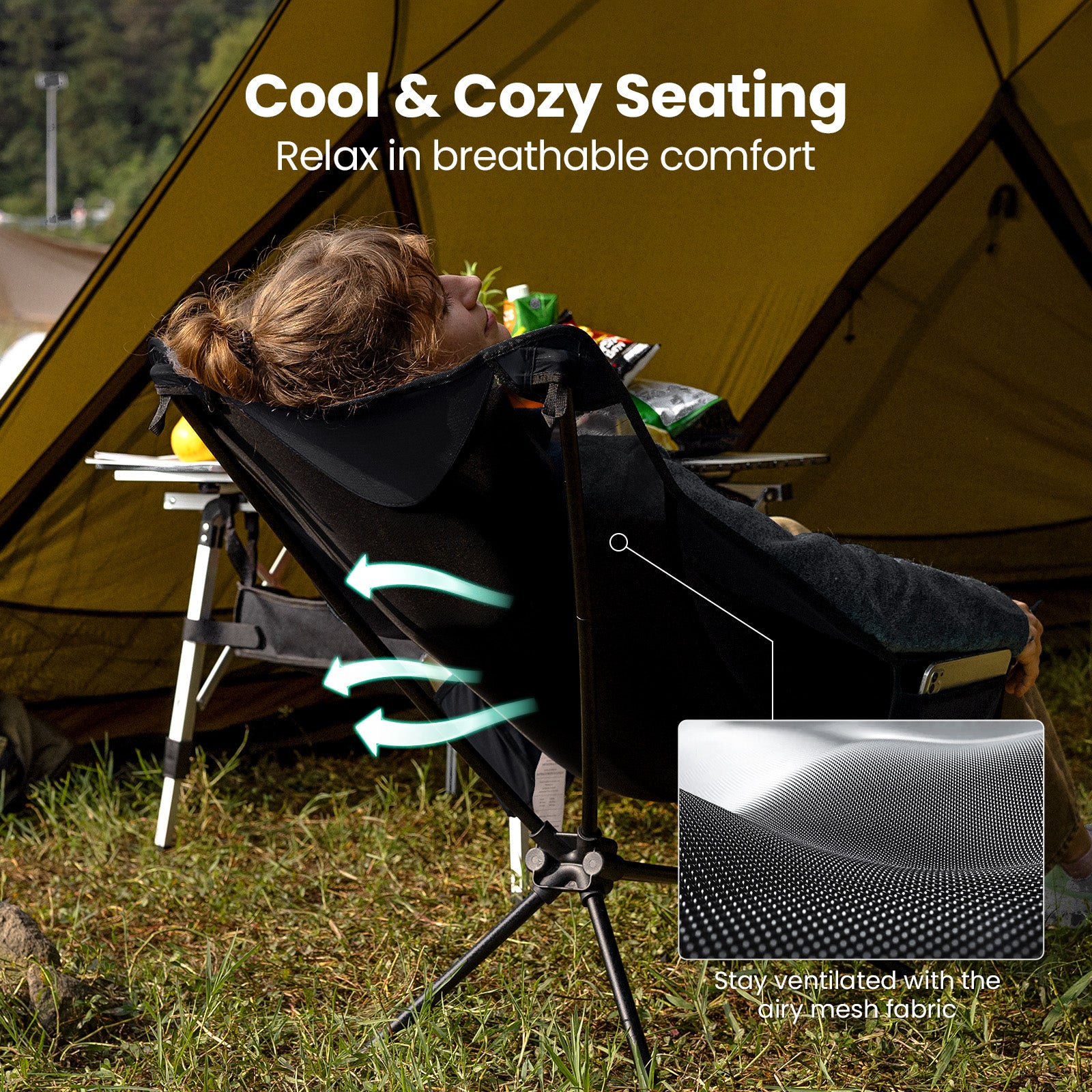 OuterSpa Ultralight Lounge Camping Chair