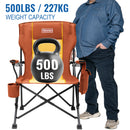 OuterSpa Oversized Foldable Chairs, Support up to 500LBS