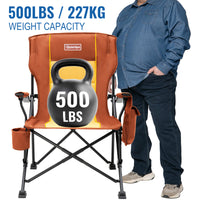 OuterSpa Oversized Foldable Chairs, Support up to 500LBS