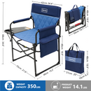 OuterSpa Camping Directors Chair, Support 350 lbs