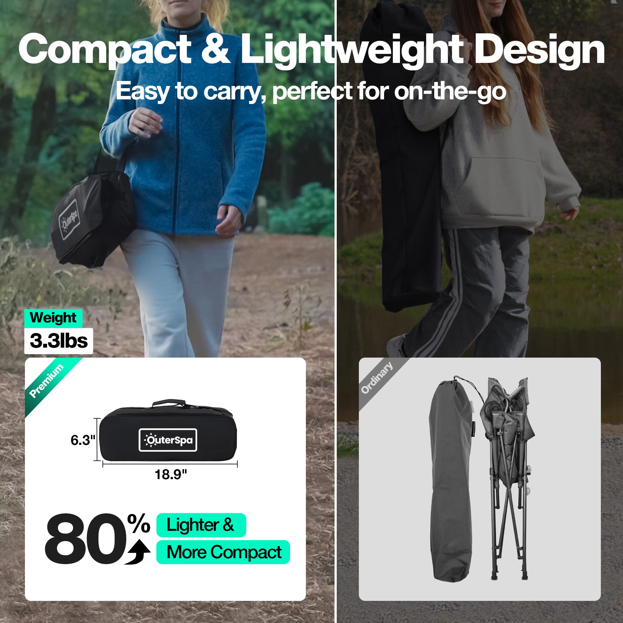 OuterSpa Ultralight Lounge Camping Chair