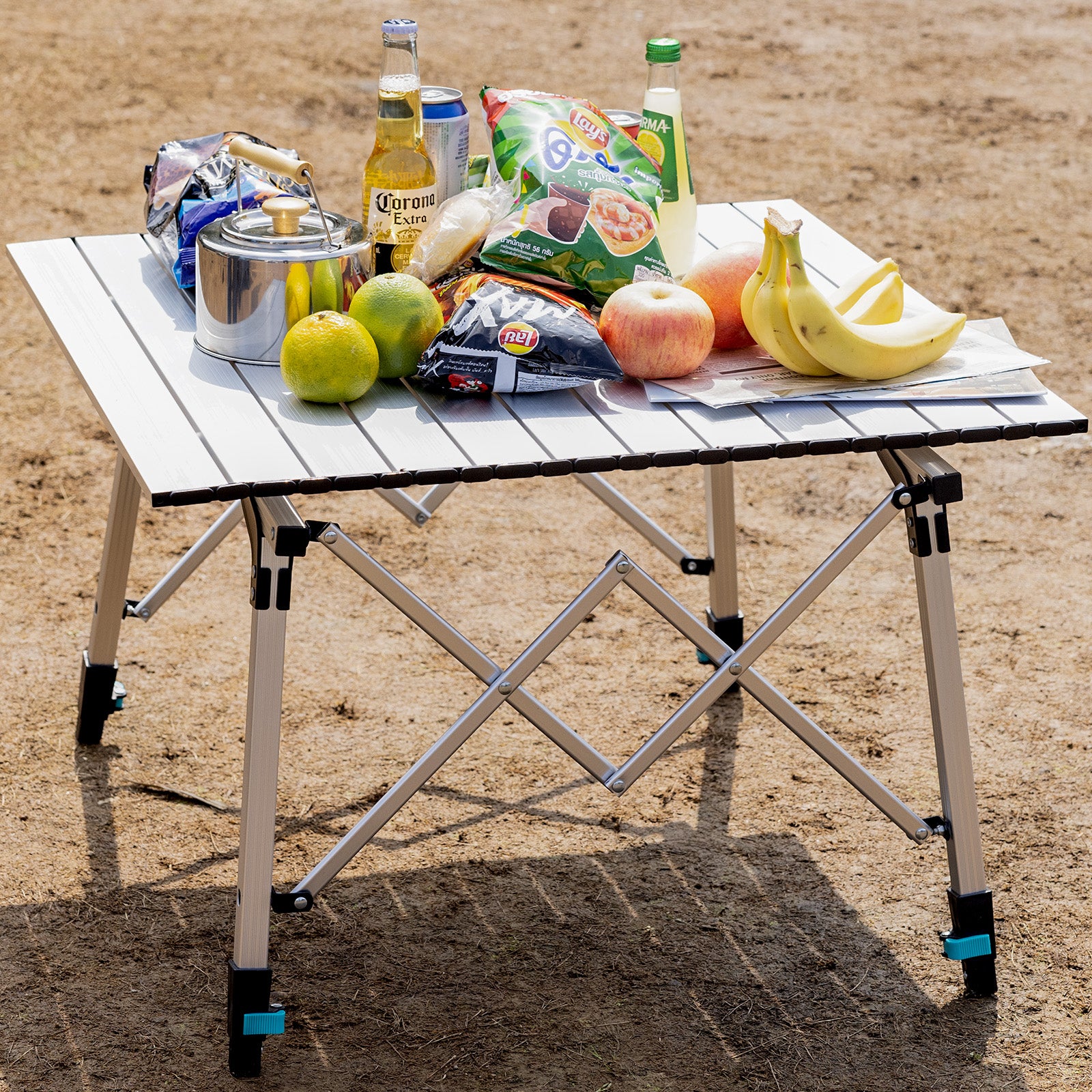 OuterSpa Portable Camping Table, Square 28"*28"