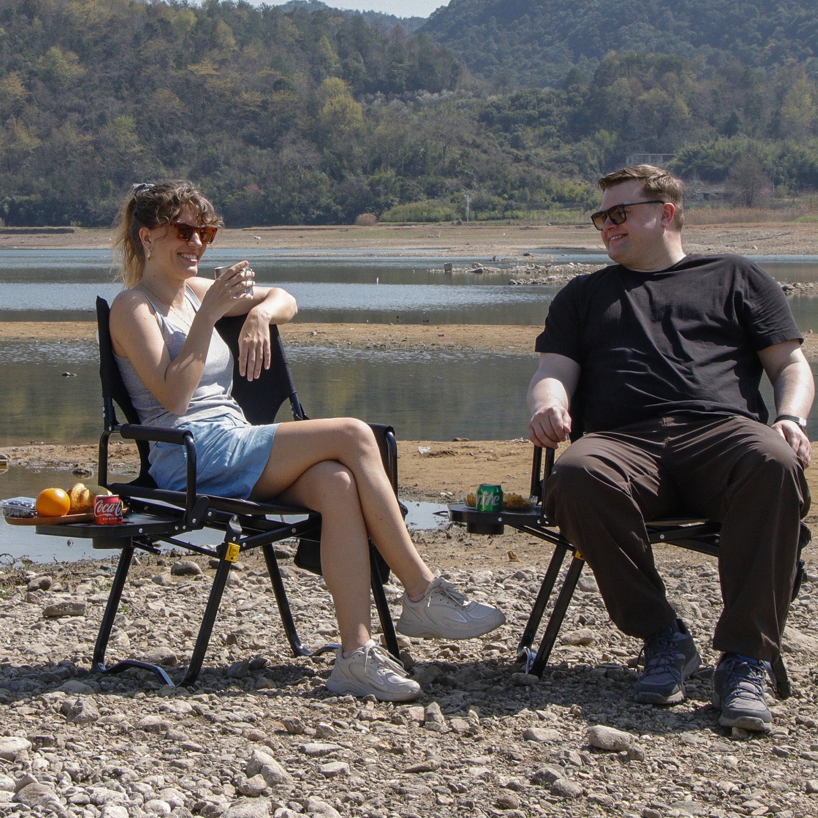 OuterSpa Directors Camping Chair, Support 400 lbs