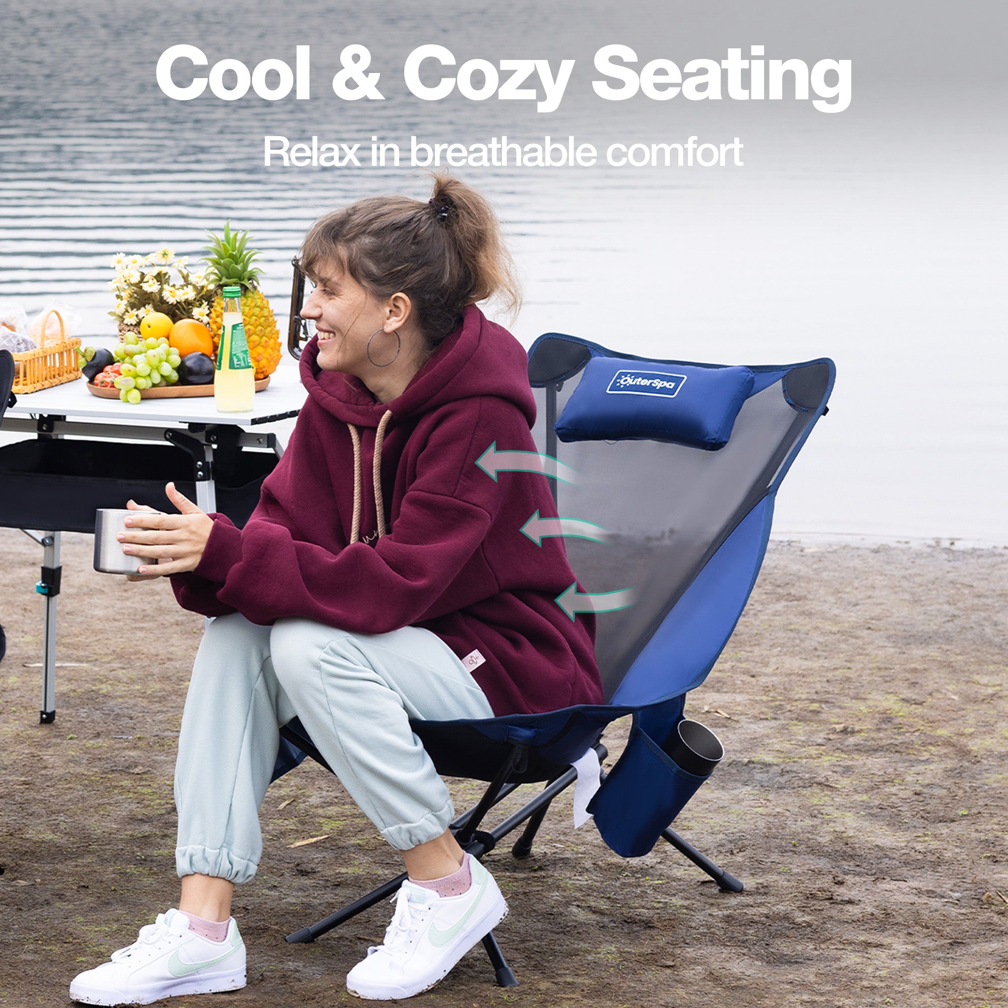 OuterSpa Ultralight Lounge Camping Chair