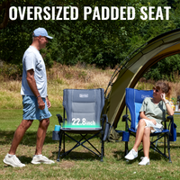 OuterSpa Oversized Foldable Chairs, Support up to 500LBS