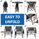 OuterSpa Camping Directors Chair, Support 350 lbs