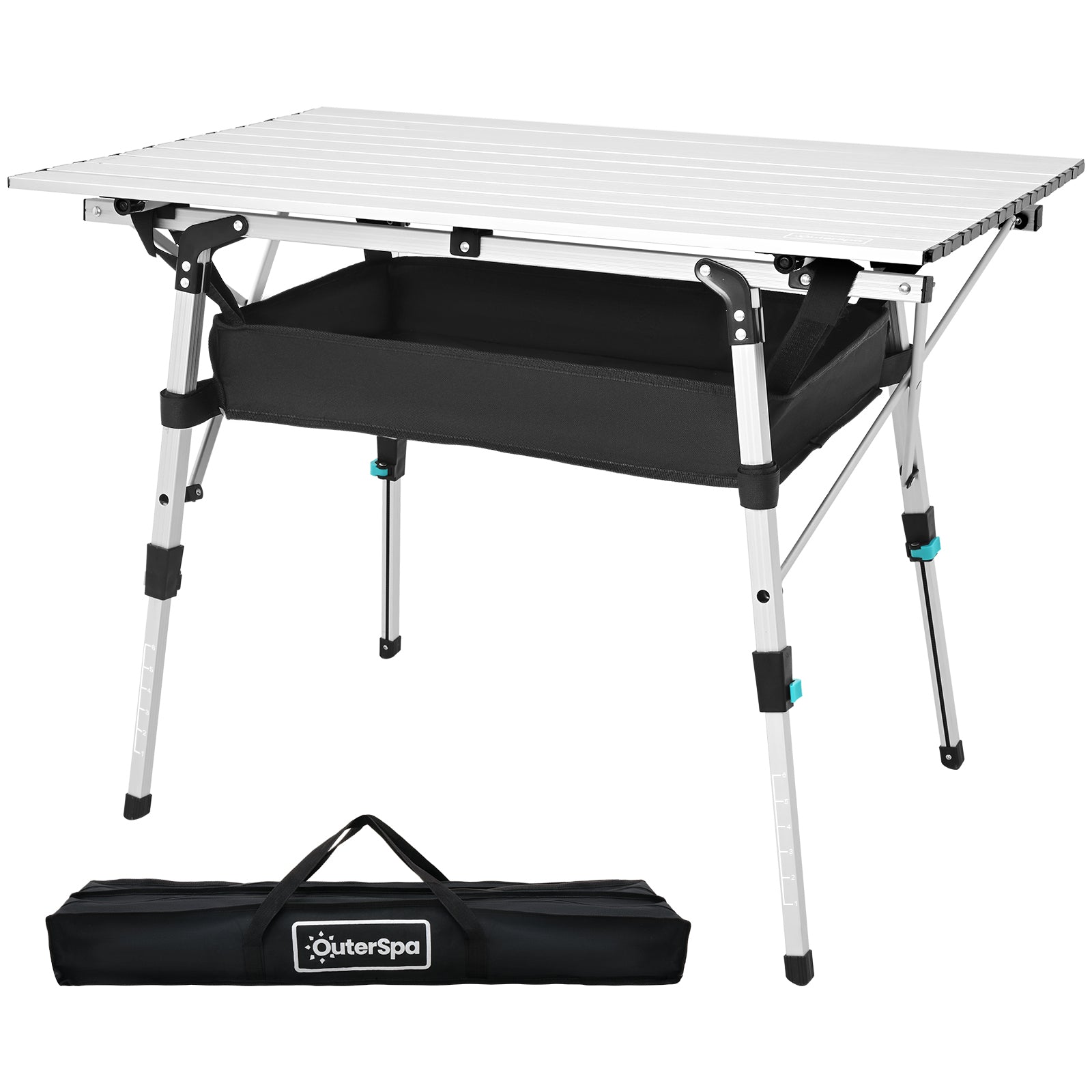 OuterSpa Portable Camping Table, Rectangular 36"*23"