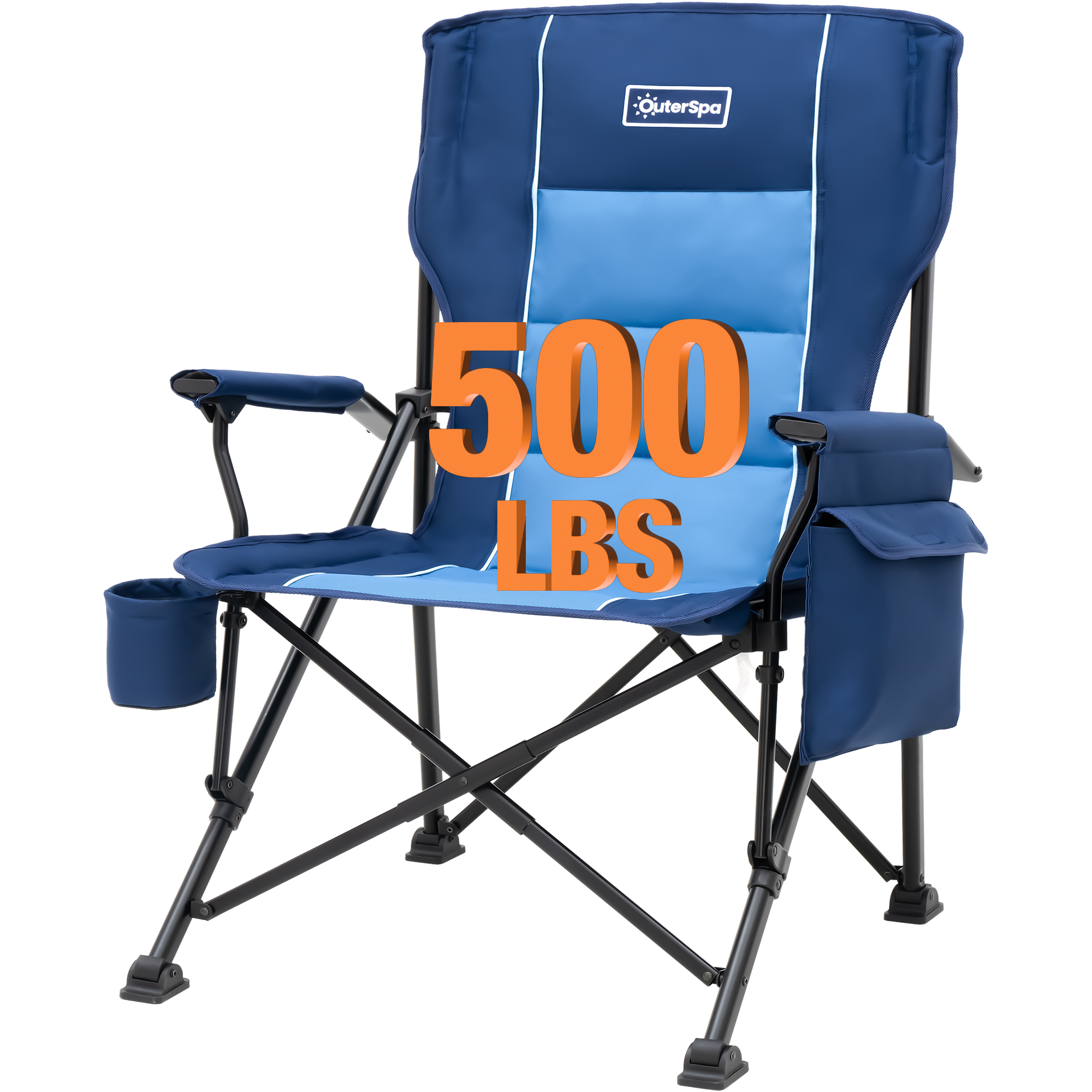 OuterSpa Oversized Foldable Chairs, Support up to 500LBS