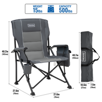 OuterSpa Oversized Foldable Chairs, Support up to 500LBS